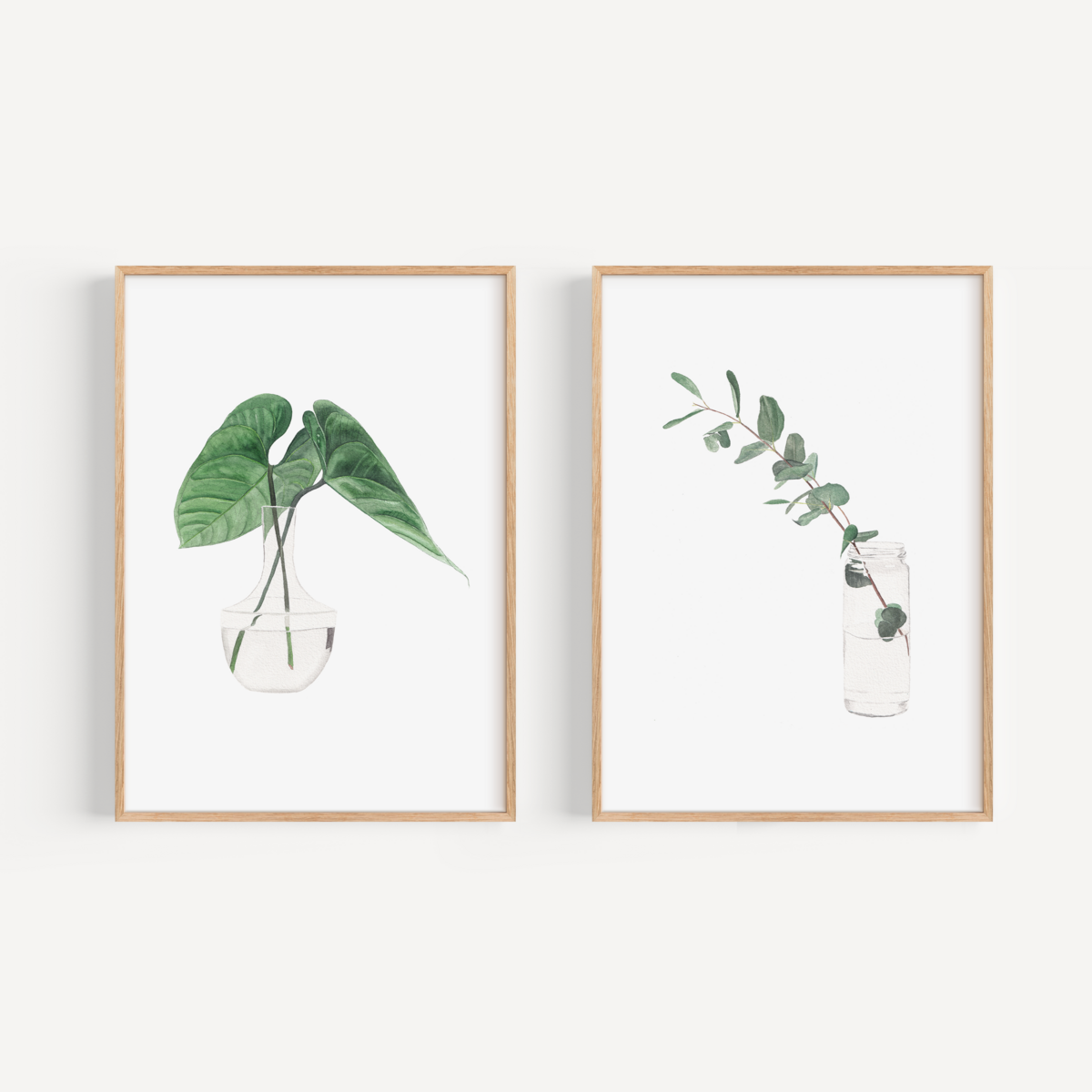 Fine Art Print - 2er Set Pflanzen