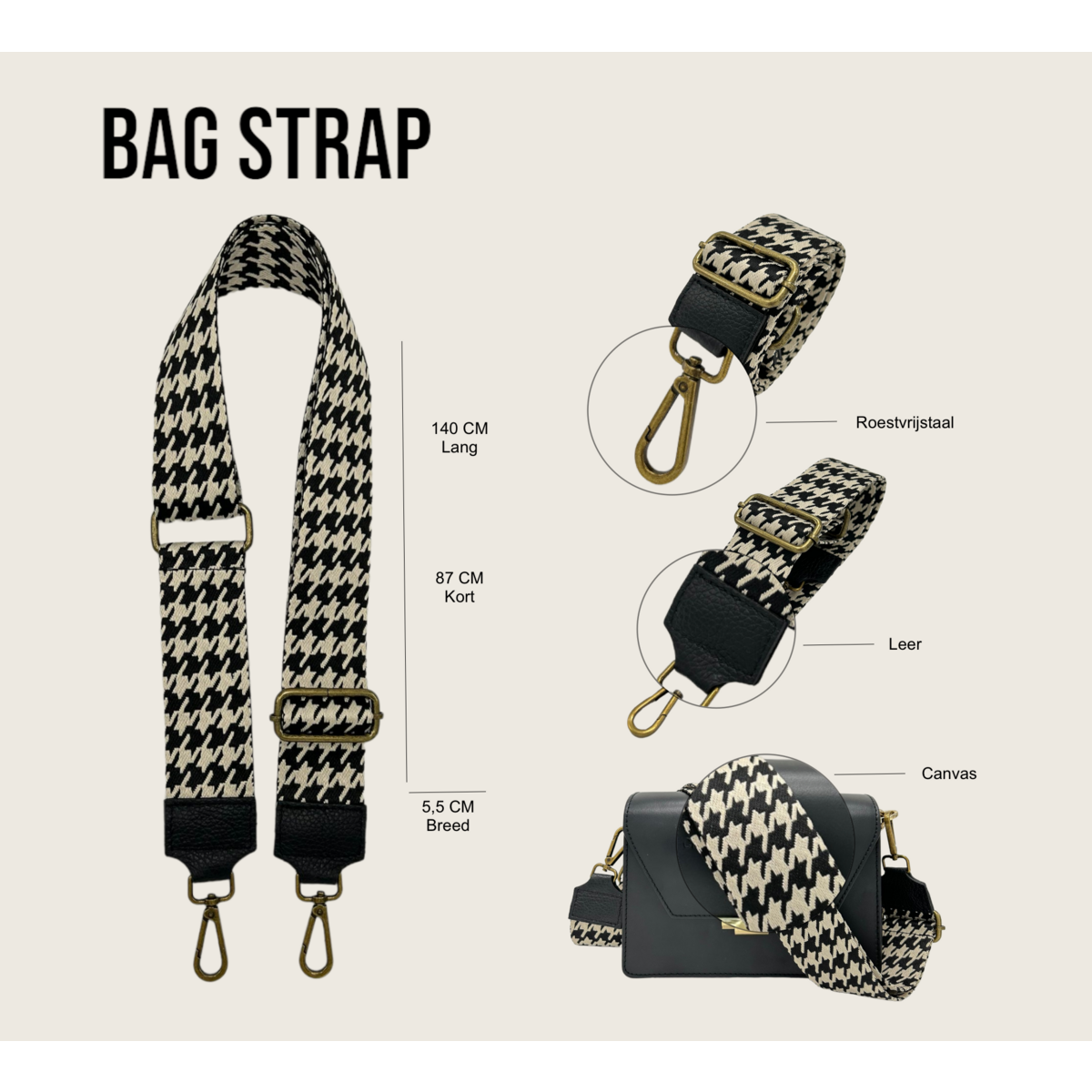 Tracolla per borsa Kiki