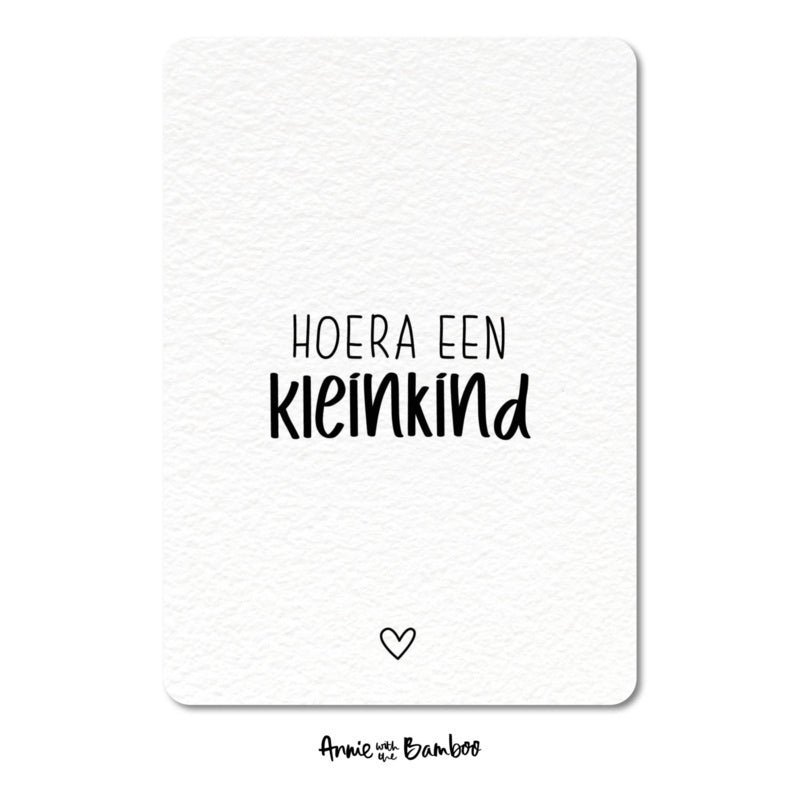 Postkort - Hurra et barnebarn