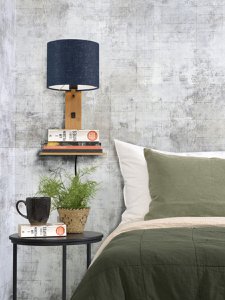 Wandlampe Andes/pl. nat 1815 schwarz denim