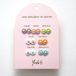 Box of 7 Earrings — Flower Poetry Week