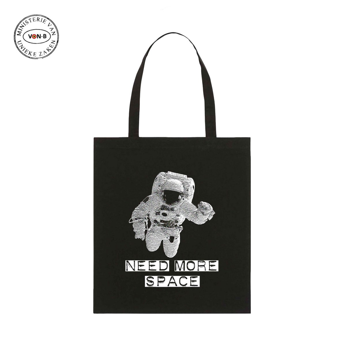 Tote bag - Zwart - Need more space