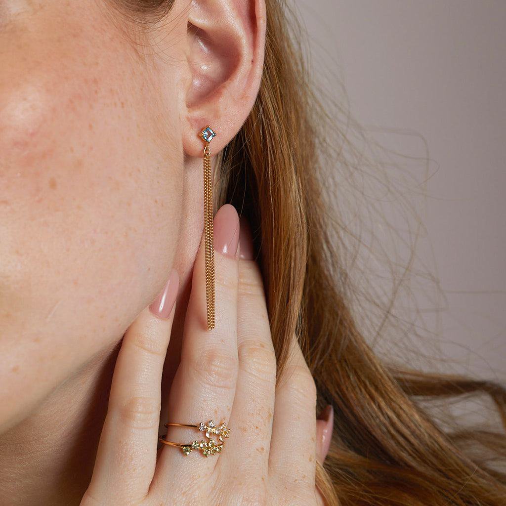 Vergoldeter Peridot-Ring