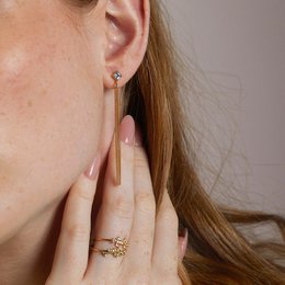 Vergoldeter Peridot-Ring