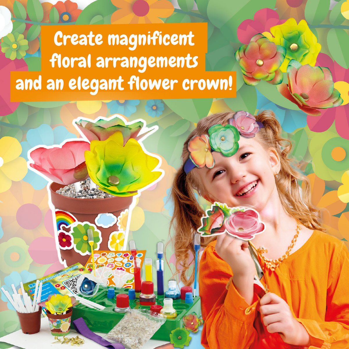 Paper Flowers Lab - Educational Toy for Kids (7 languages)