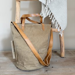 Vintage BucketBag (brown canvas) NEW BATCH