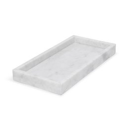 White marble tray 30x15cm