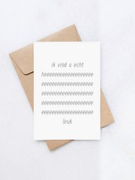 Bardzo bardzo Cię lubię!
