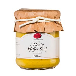 Honing peper mosterd in glas 190 ml