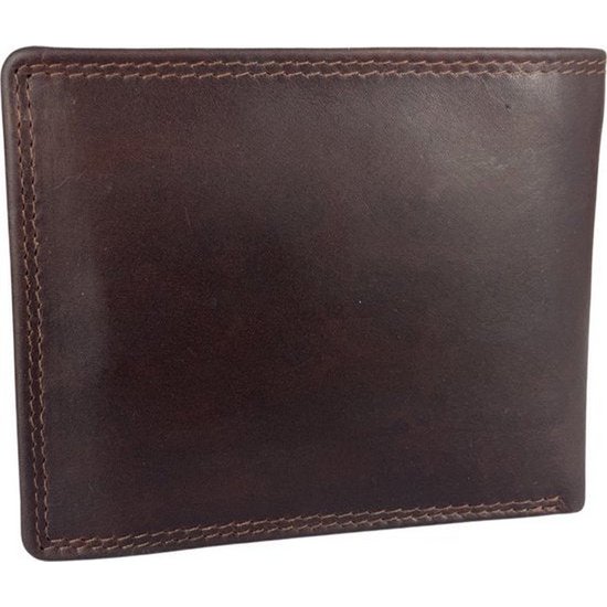 Tegnebog mænd brun RFID anti skum billfold