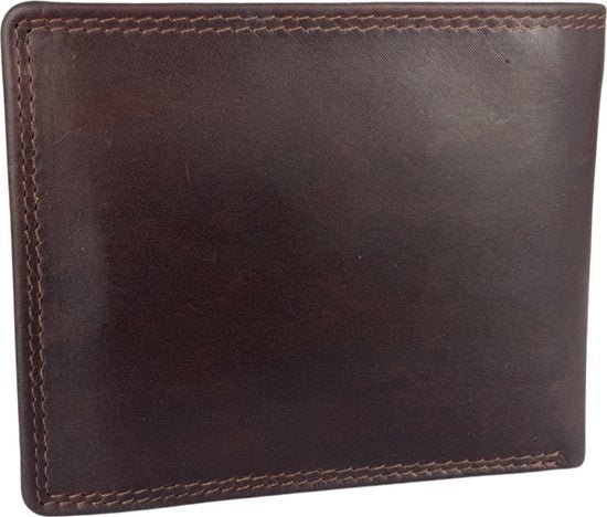 Wallet Men Brown RFID Anti Skim Billfold