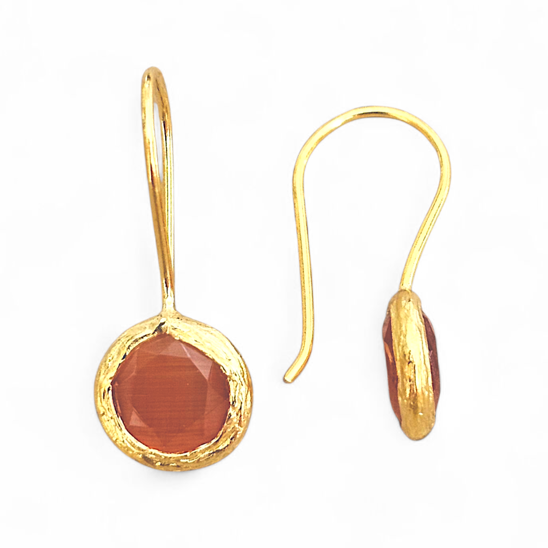 Orecchino Glowdrop, Extra Small Rosso/Arancione