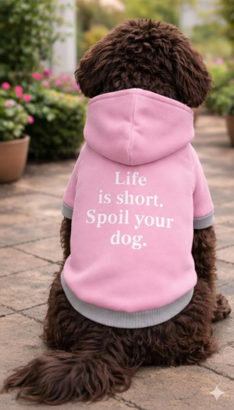 Alpha Dog Short Pink "Spoil Your Dog" Hoodie (5-Pc Set)