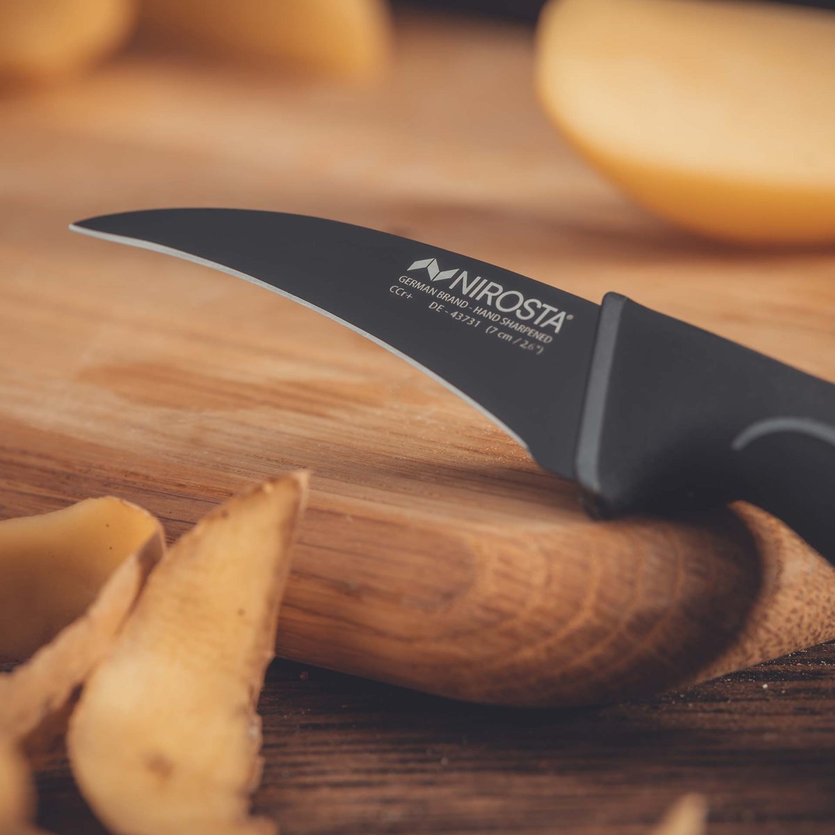 Paring knife 19 cm Nirosta Black Edition