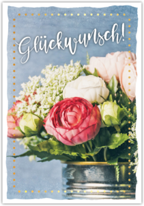 Postcard Happy Words "Congratulations"