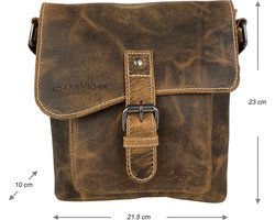 Damen Umhängetasche - kleiner Cognac -Puffer -Crossbody -Tasche