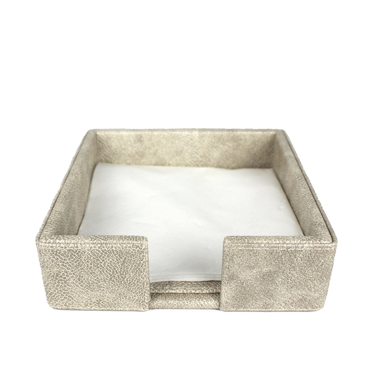 Supporto tovagliolo da tovagliolo s sintetico in pelle sintetica beige