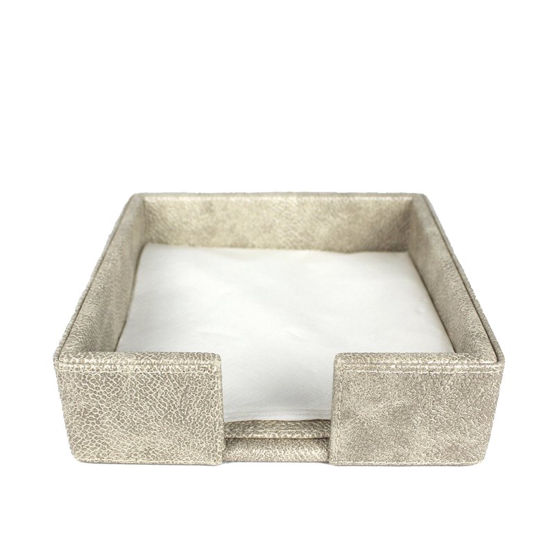 Supporto tovagliolo da tovagliolo s sintetico in pelle sintetica beige
