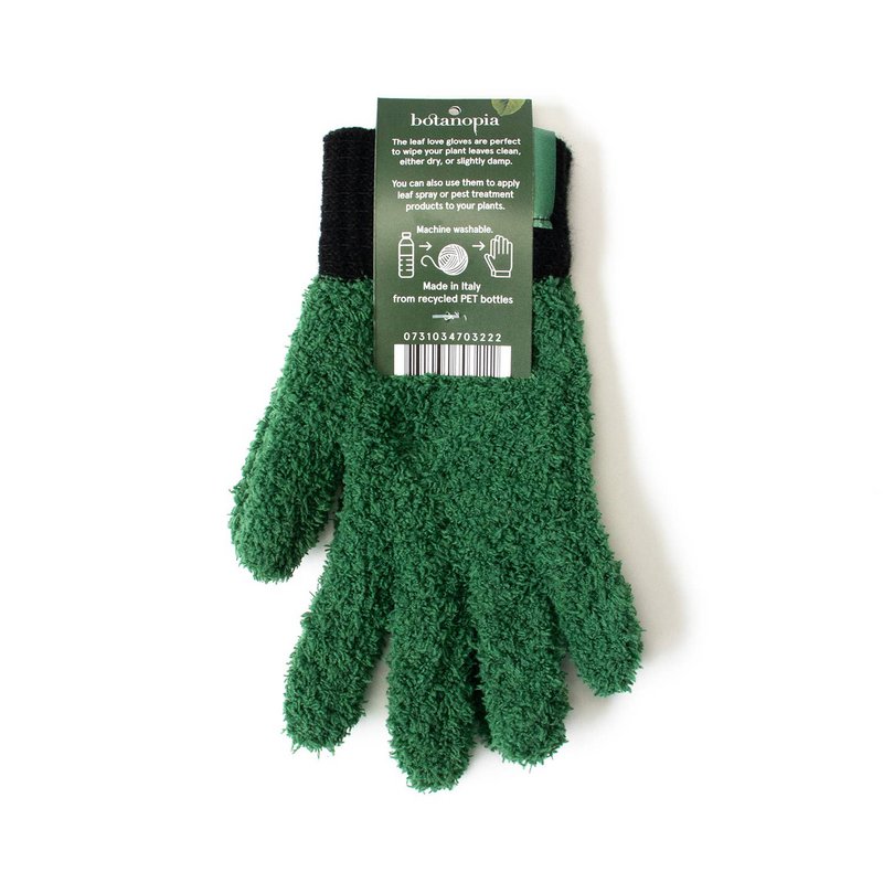 Leaf Love Gloves - Rękawiczki z mikrofibry do odkurzania roślin