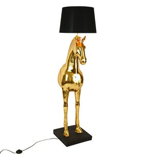 Amadeus floor lamp, gold, polyresin, 47x40x153 cm