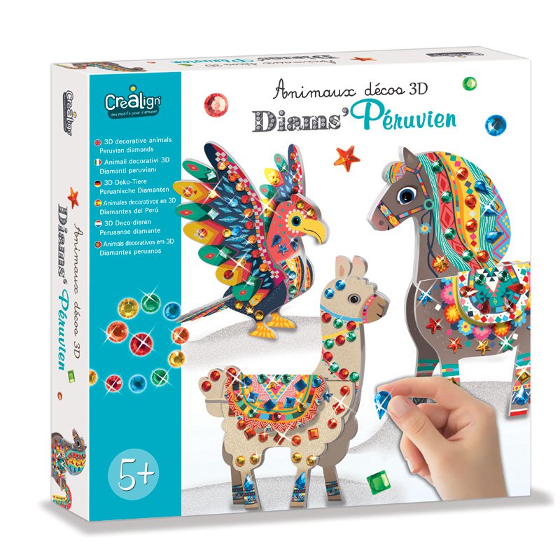 3D dekorative dyr "Peruvianske Diams"