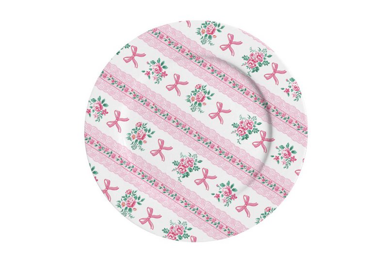 Porzellan-Dessertteller Ribbon 19 cm Isabelle Rose