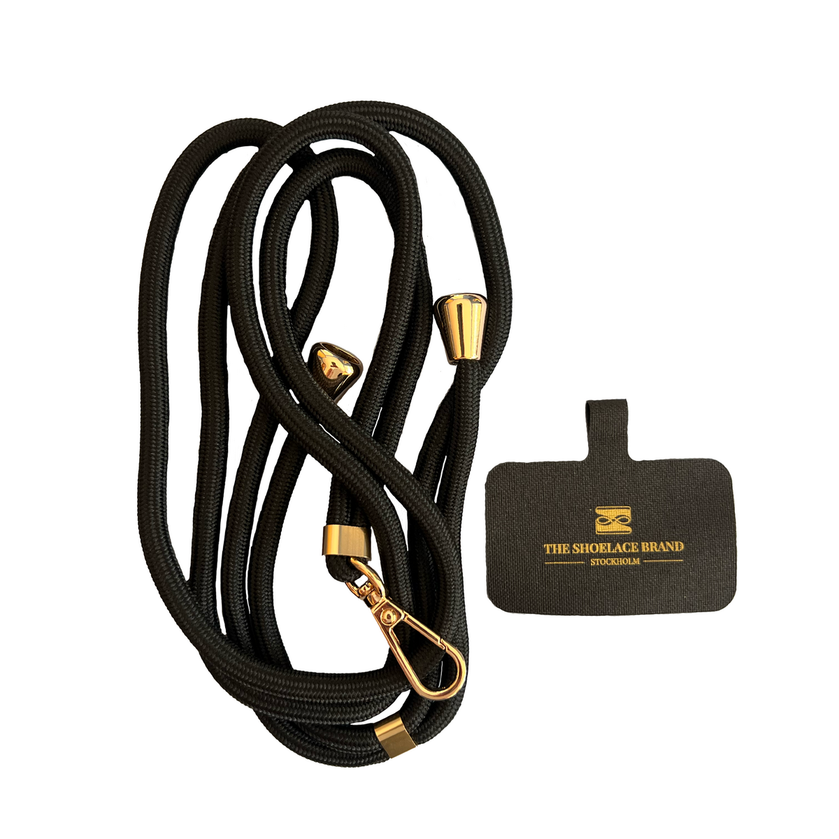Universelle mobile bands i sort og guld