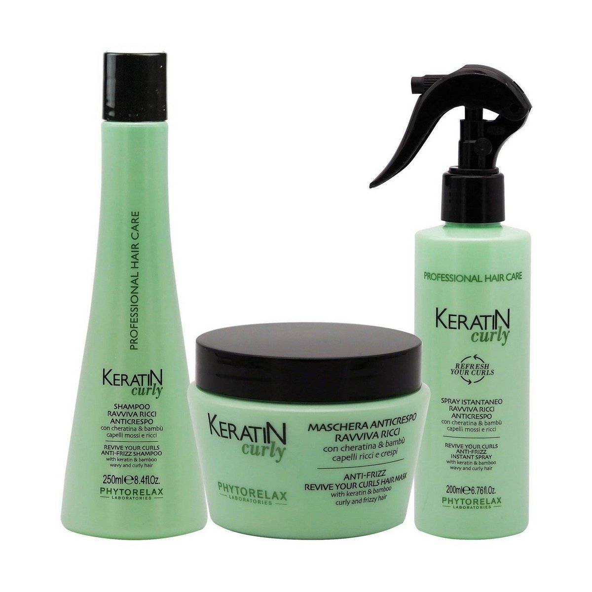 Krøllet anti-frizz shampoo til krøllet eller kruset hår - 250ml