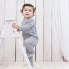 OrganicEra Organic Baby Footed Sleepsuit, Grey