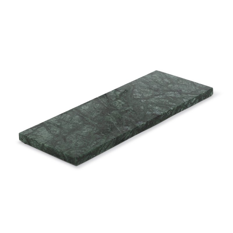 Marble tray rectangle S green 10x25cm