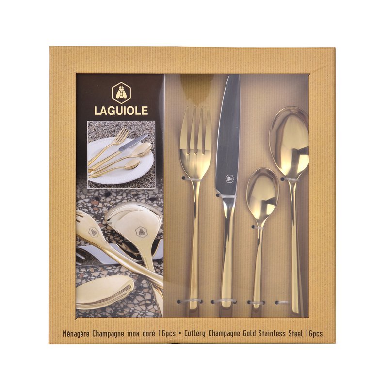 LG CUTLERY CHA GOLD 16 PCS