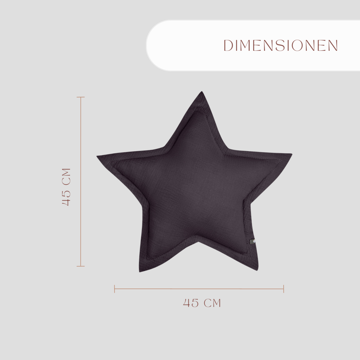 Musselin Kissen "Stern"