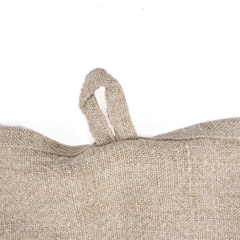 The Linen Moody Kitchen Towel - Natural Black - 50x70