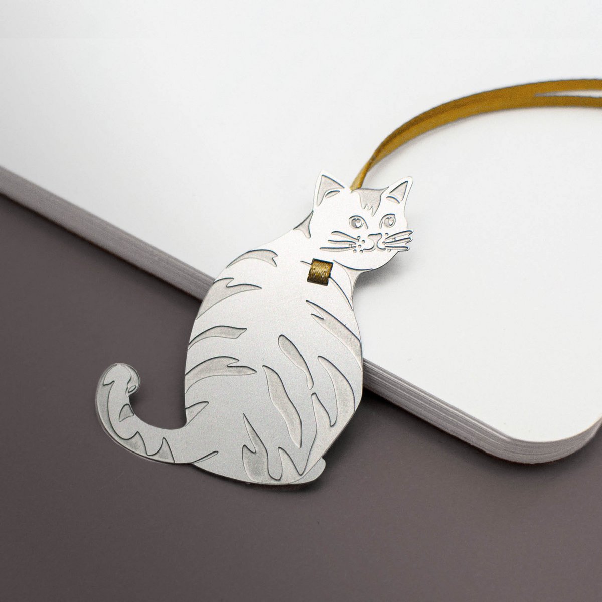 Metall Lesezeichen Katze "Kater"