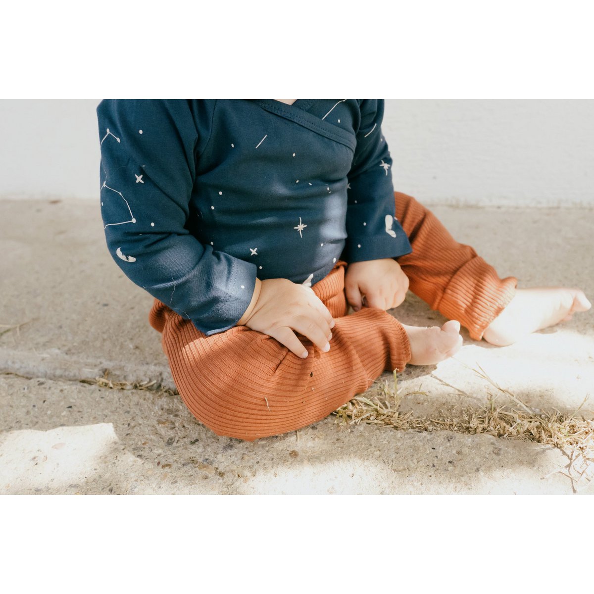 Pantalon bébé Gala Mars côtelé rouge