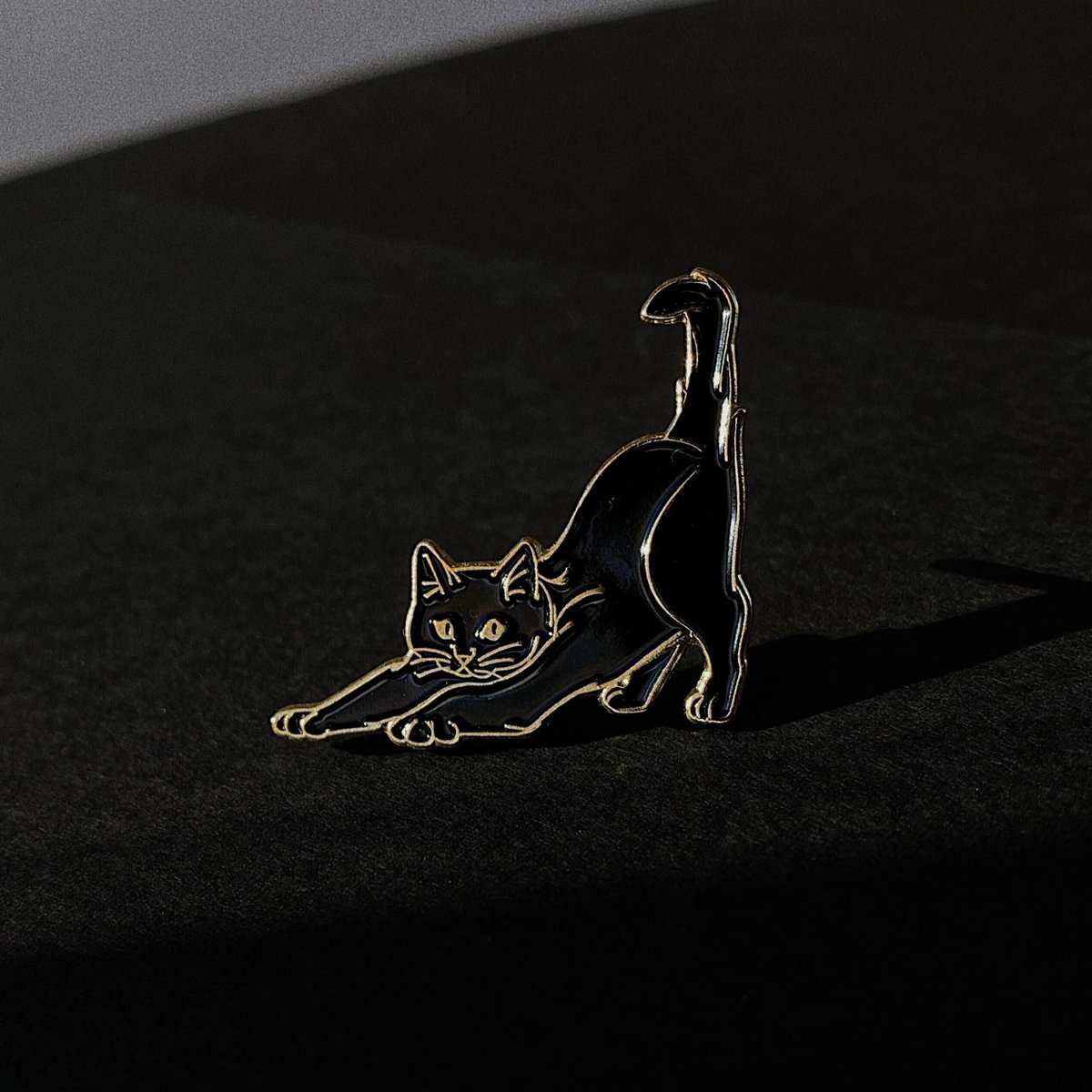 Pin di smalto "Gatto di allungamento"