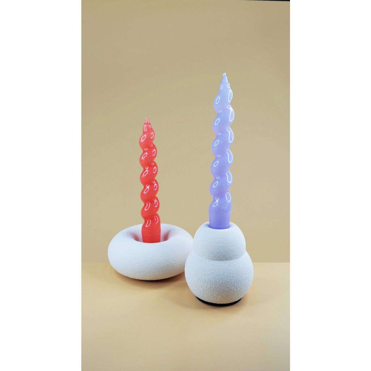 FUZZY Donut candleholder