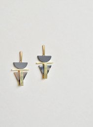 Pendientes Triángulo Negro
