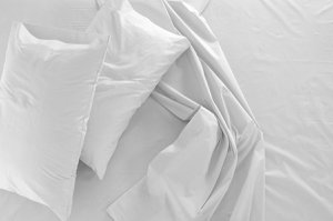 White Aurora Cotton Percale Sheet Set