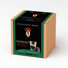 Nespresso®* Rød - 40 kompatible kapsler