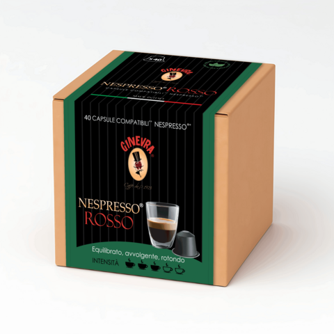 Nespresso®* Rood - 40 Compatibele capsules