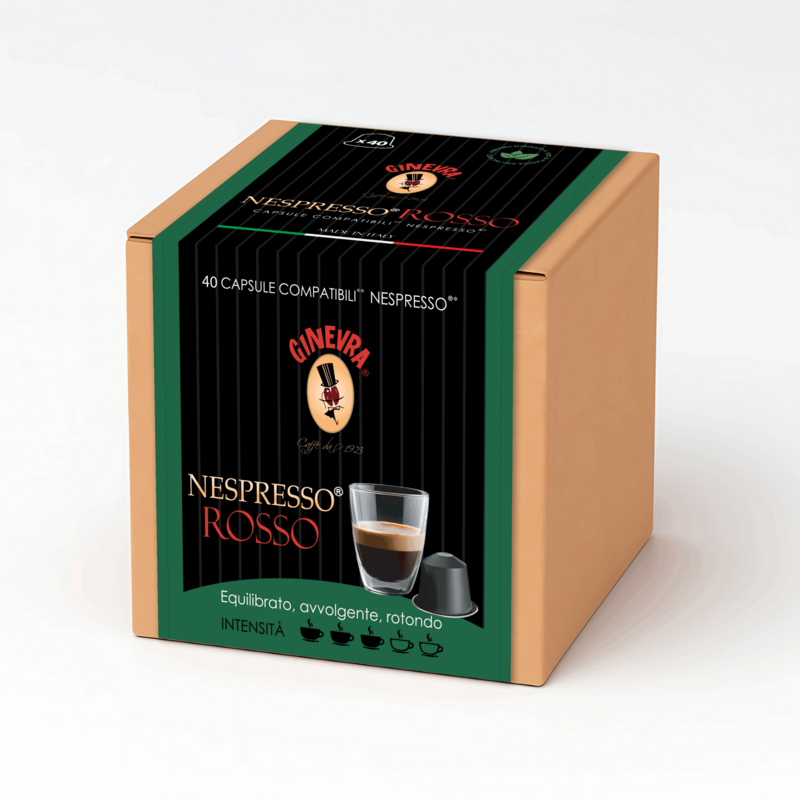 Nespresso®* Czerwony - 40 kompatybilnych kapsułek