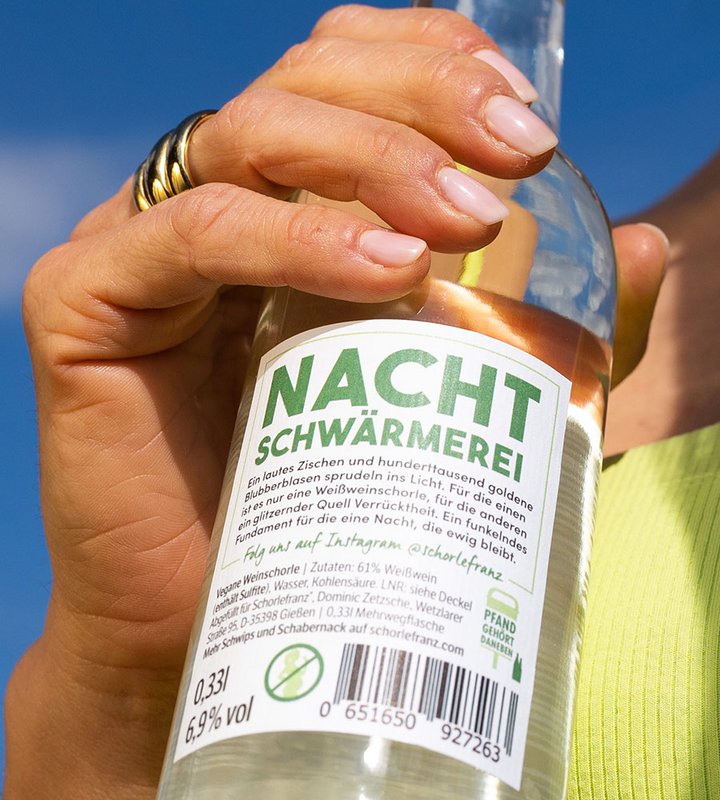 Schorlefranz white wine spritzer organic 0.33l (wine spritzer)