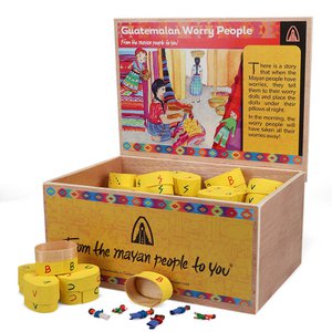 Worry dolls - 6 mini worry people in a box