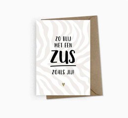 Postkarte || glücklich, eine Schwester wie dich zu haben