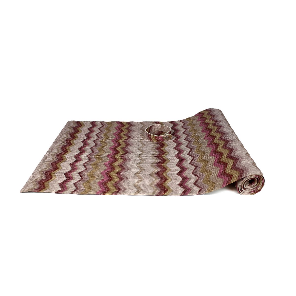 Tunk Runner Zigzag Wzór Pink 150 cm długą skórę syntetyczną
