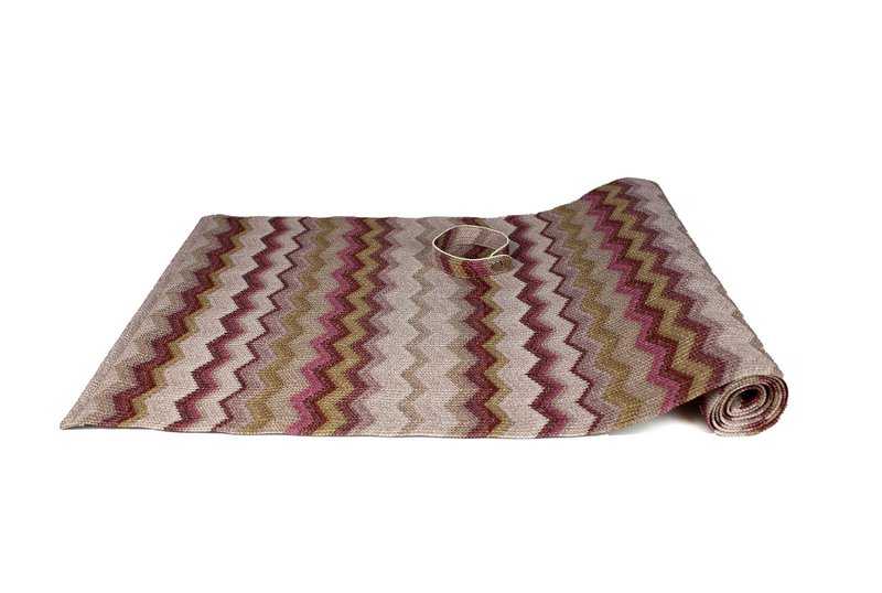 Tunk Runner Zigzag Wzór Pink 150 cm długą skórę syntetyczną