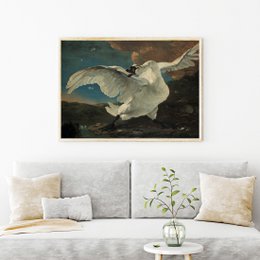 Poster Jan Asselijn - Der bedrohte Schwan