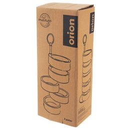 Tier Kuchenständer Holz 5 -Tier -Mango 44,5 cm