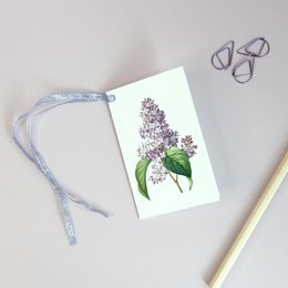 Lilac Lilac, Gift Tag - Botanical Vintage